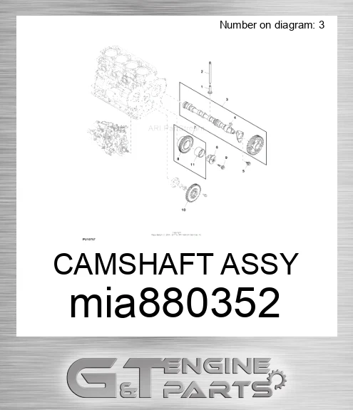 MIA880352 CAMSHAFT ASSY