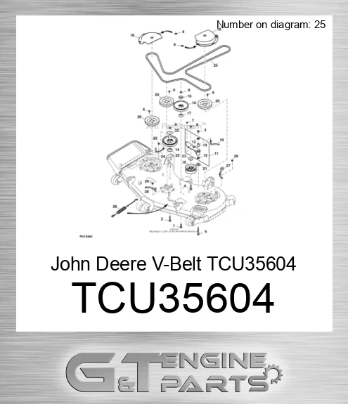 TCU35604 John Deere V-Belt TCU35604