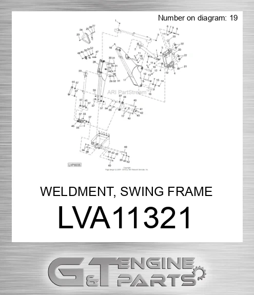 LVA11321 WELDMENT, SWING FRAME