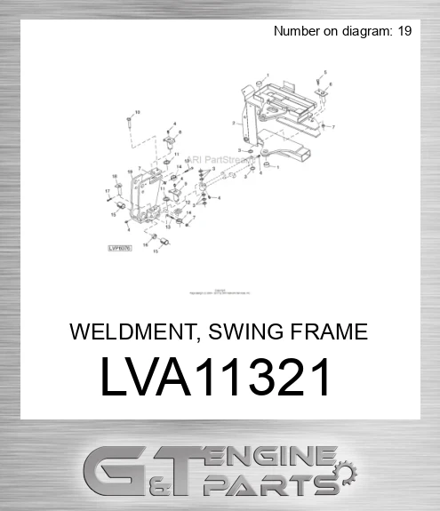 LVA11321 WELDMENT, SWING FRAME