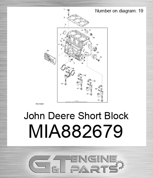 MIA882679 Short Block Assembly