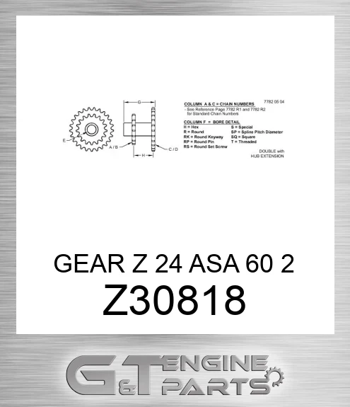 Z30818 GEAR Z 24 ASA 60 2