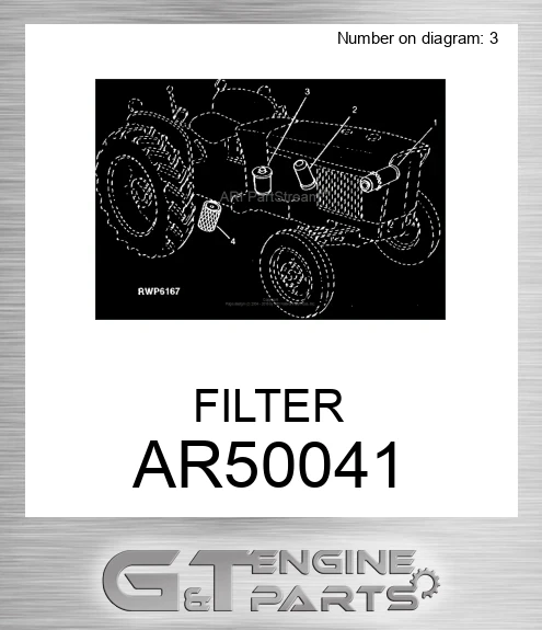 AR50041 John Deere Fuel Filter AR50041