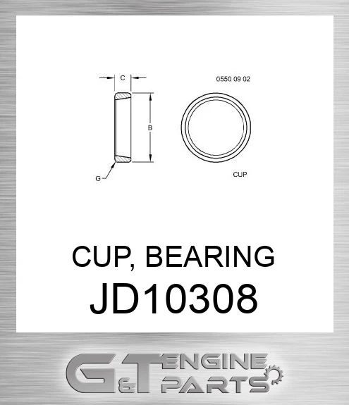 JD10308 CUP, BEARING