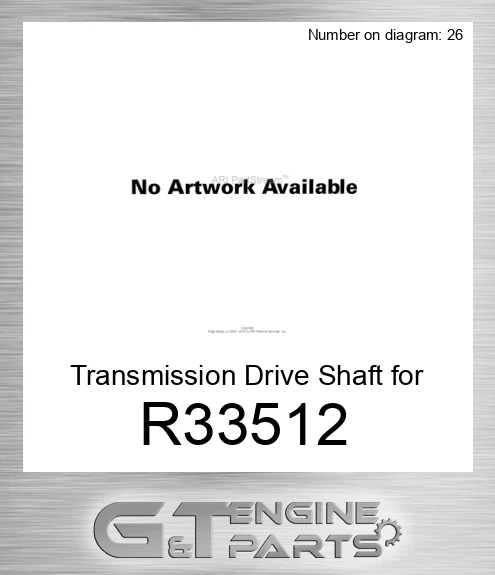 R33512 Transmission Drive Shaft for Tractor,