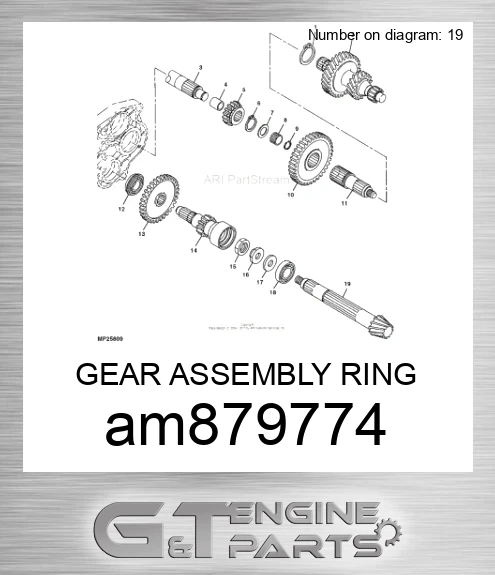 AM879774 GEAR ASSEMBLY RING