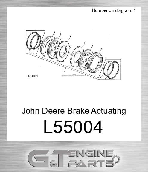 L55004 Brake Actuating Disk