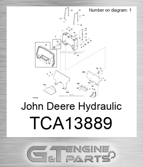 TCA13889 John Deere Hydraulic Reservoir TCA13889