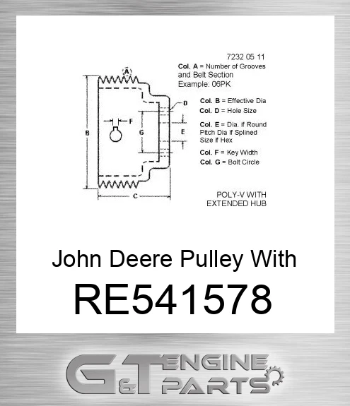 RE541578 Pulley With Dampener