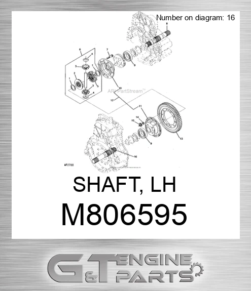 M806595 SHAFT, LH