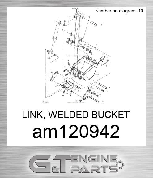 AM120942 LINK, WELDED BUCKET