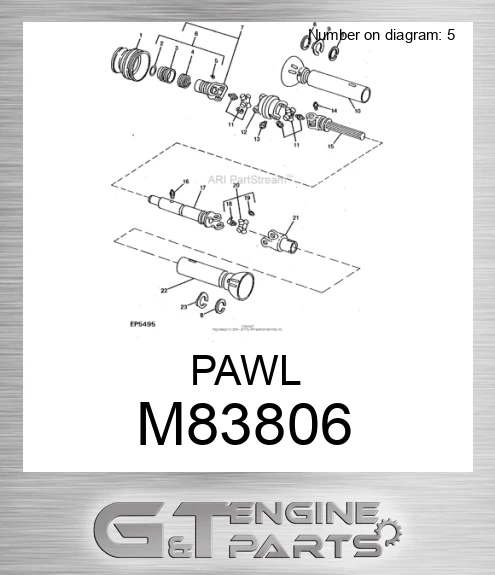 M83806 PAWL made to fit John Deere | Price: $4.16