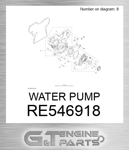 RE546918 WATER PUMP
