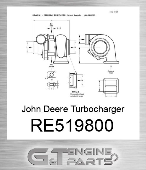 RE519800 Turbocharger