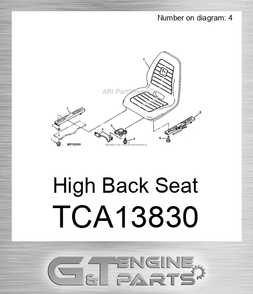 TCA13830 High Back Seat