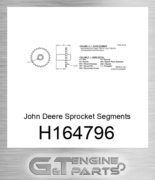 H164796 Sprocket Segments