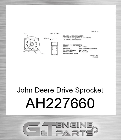 AH227660 Drive Sprocket