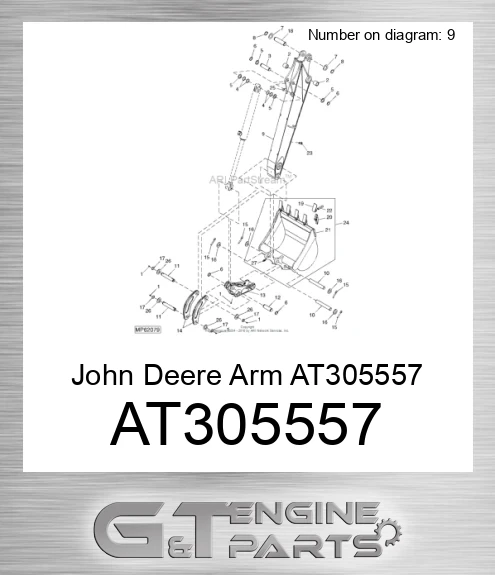 AT305557 John Deere Arm AT305557