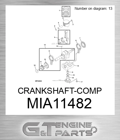 MIA11482 CRANKSHAFT-COMP