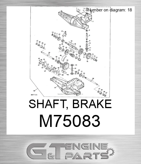 M75083 SHAFT, BRAKE