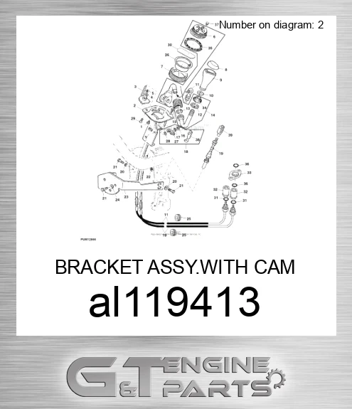 AL119413 BRACKET ASSY.WITH CAM