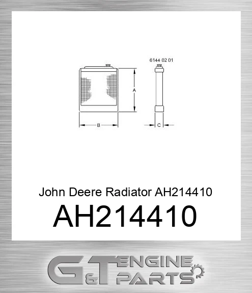 AH214410 John Deere Radiator AH214410