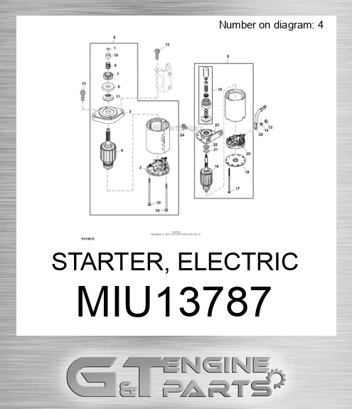 MIU13787 STARTER, ELECTRIC