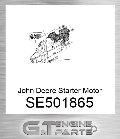 SE501865 Starter Motor Reman
