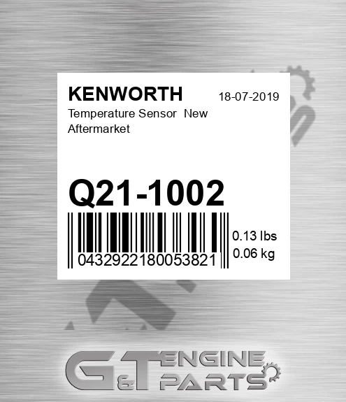 Q21-1002 Temperature Sensor New Aftermarket