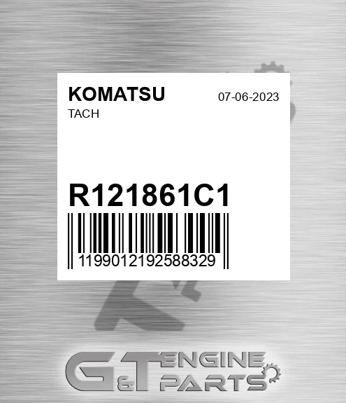R121861C1 Tach for Komatsu