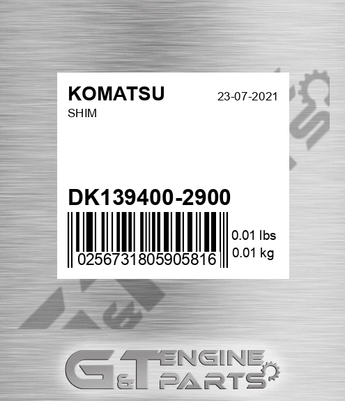 DK139400-2900 SHIM
