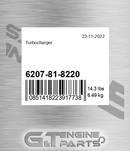 6207-81-8220 Turbocharger