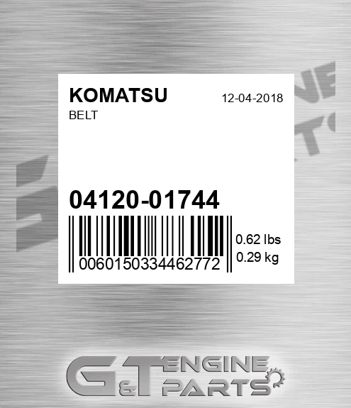 04120-01744 Belt for KOMATSU