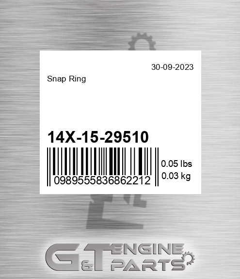 14X-15-29510 Snap Ring