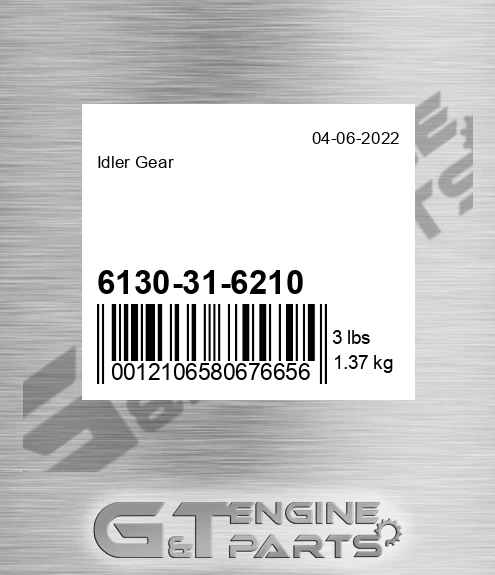 6130-31-6210 Idler Gear