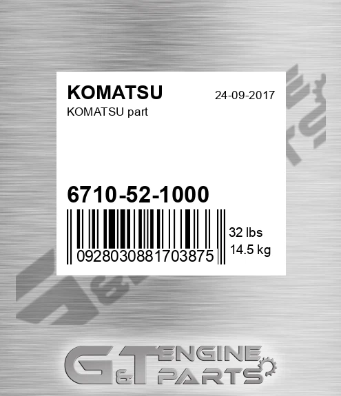 6710-52-1000 KOMATSU part