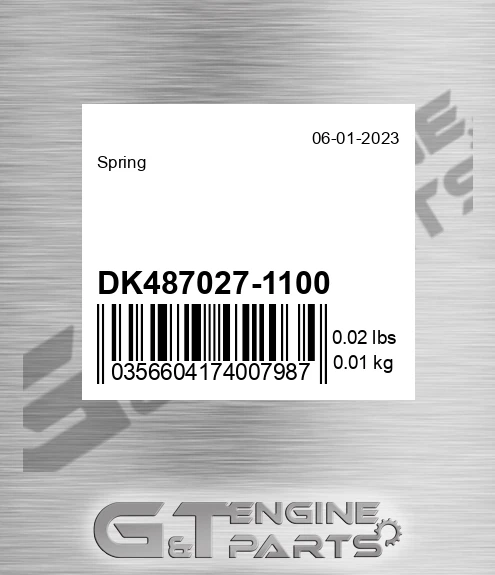 Dk487027-1100 Spring