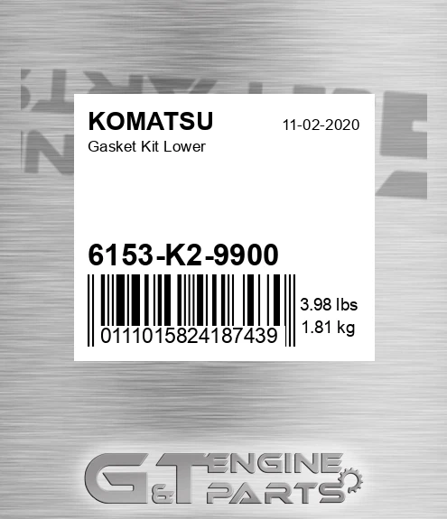 6153-K2-9900 Gasket Kit Lower