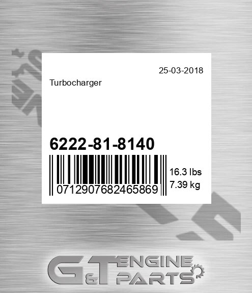 6222-81-8140 Turbocharger
