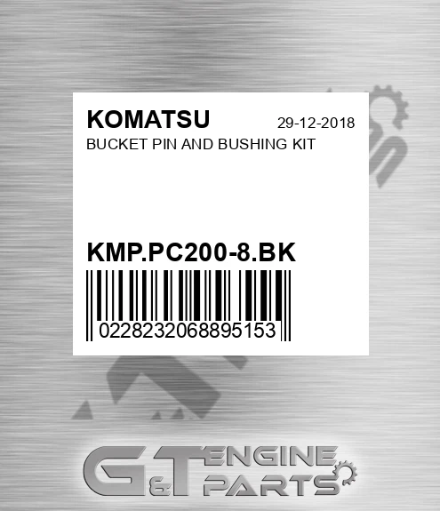 KMP.PC200-8.BK BUCKET PIN AND BUSHING KIT