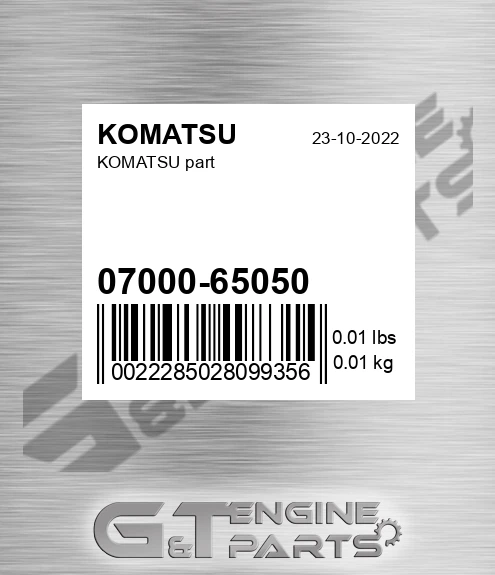 07000-65050 KOMATSU part