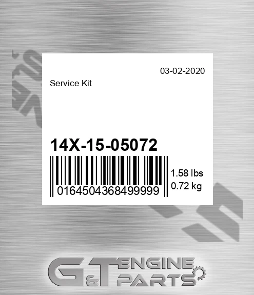 14X-15-05072 Service Kit