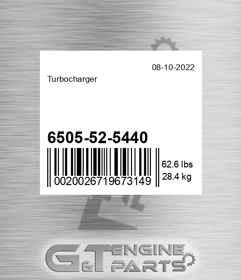 6505-52-5440 Turbocharger