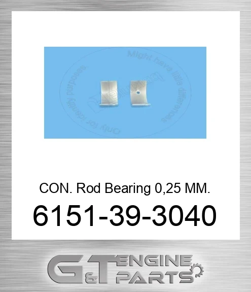 6151393040 CON. Rod Bearing 0,25 MM.