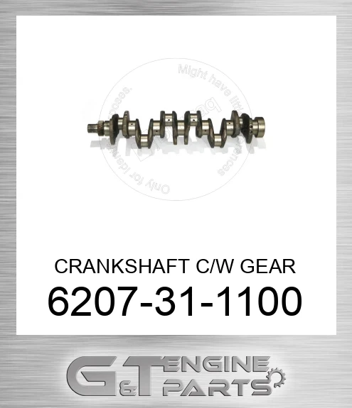 6207-31-1100 CRANKSHAFT C/W GEAR
