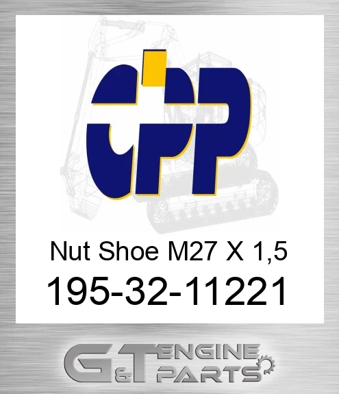 195-32-11221 Nut Shoe M27 X 1,5