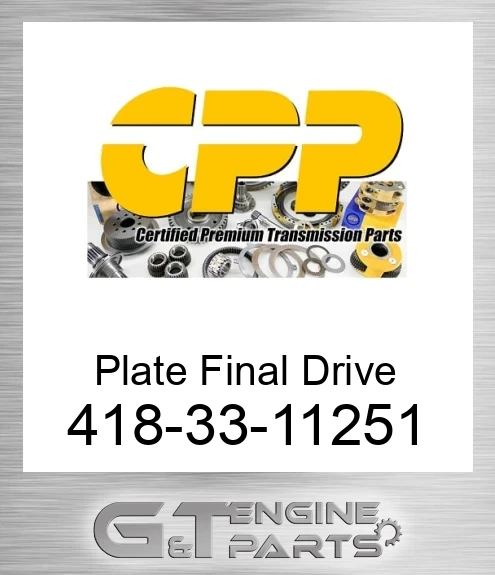 418-33-11251 Plate Final Drive