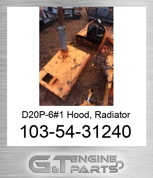 103-54-31240 D20P-6#1 Hood, Radiator