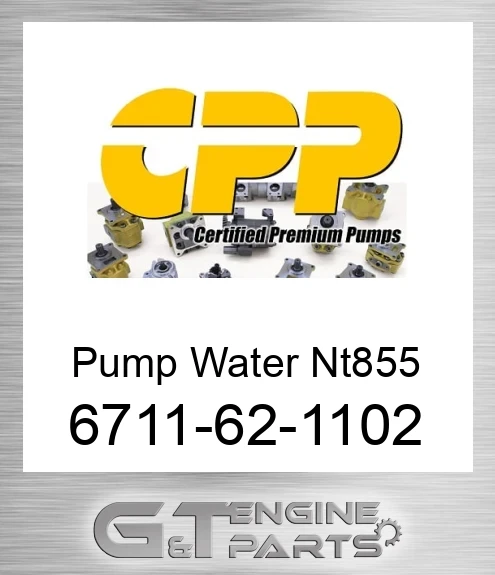 6711-62-1102 Pump Water Nt855