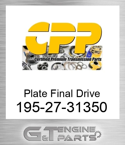 195-27-31350 Plate Final Drive